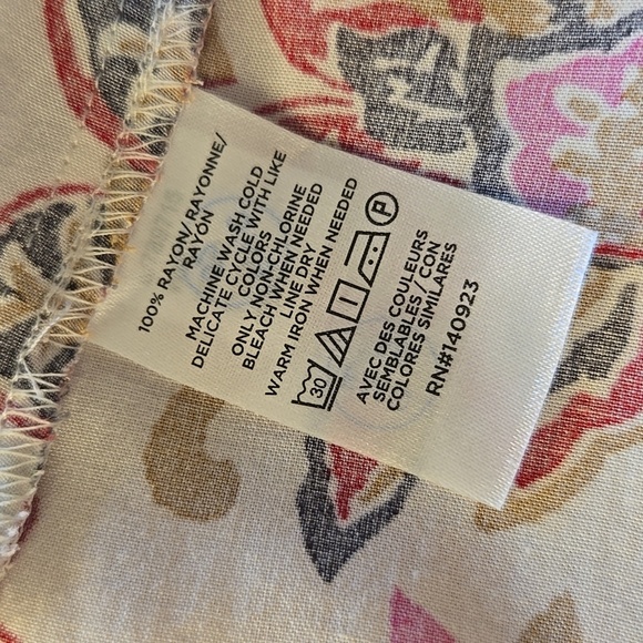 Loft Floral Print Women's Blouse Size Large - Picture 8 of 8